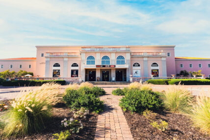 The front exterior of the Asolo Repertory Theater building.
